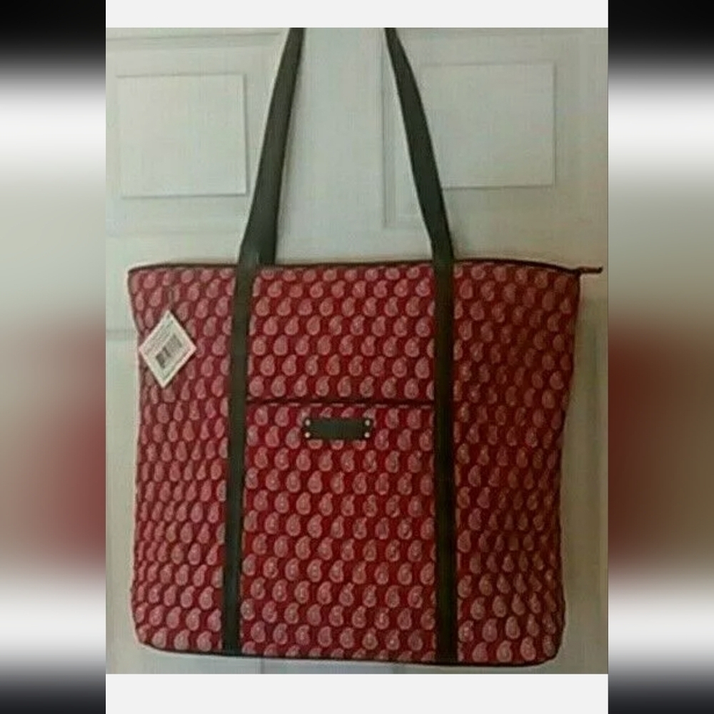 Vera Bradley Quilted Tote Bag RARE - Picture 7 of 8